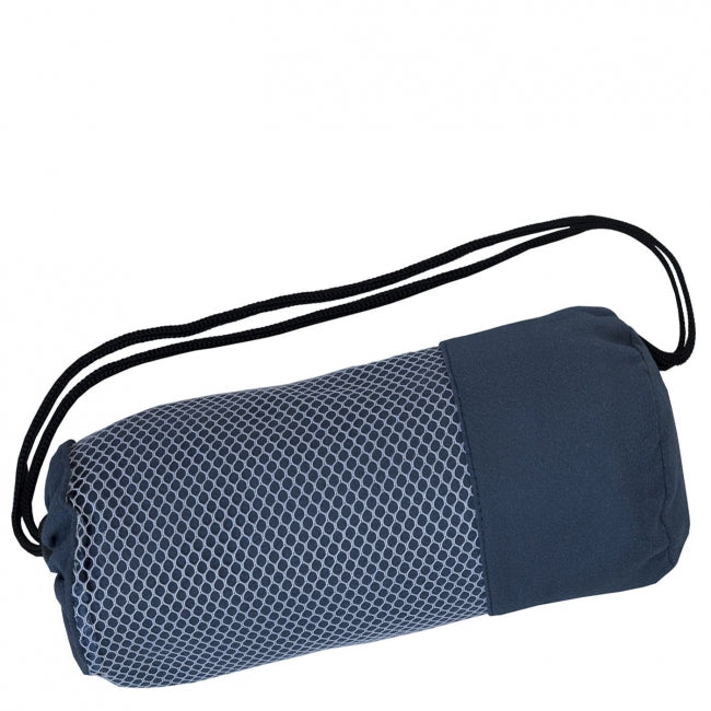 Rýchloschnúca osuška FITNESS BAG tmavá modrá