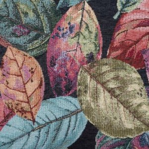 Dekoračný návlek SOFA leaves čierna