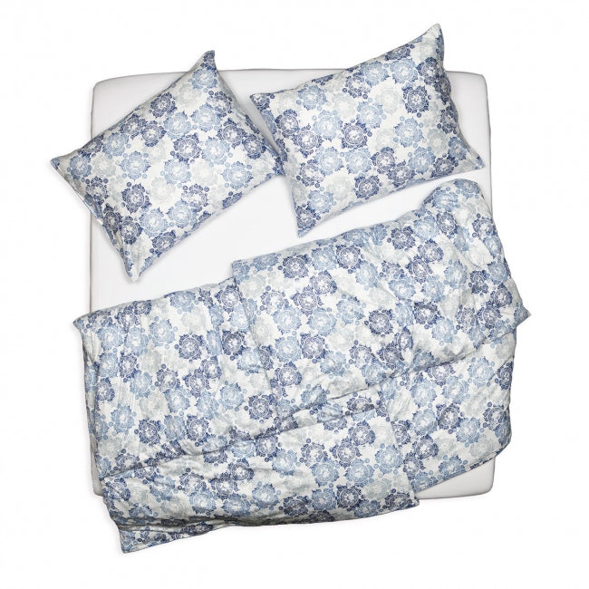 Obliečky JERSEY maroko biela modrá sivá