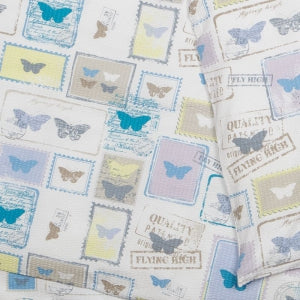 Obliečky KREP známky motýle