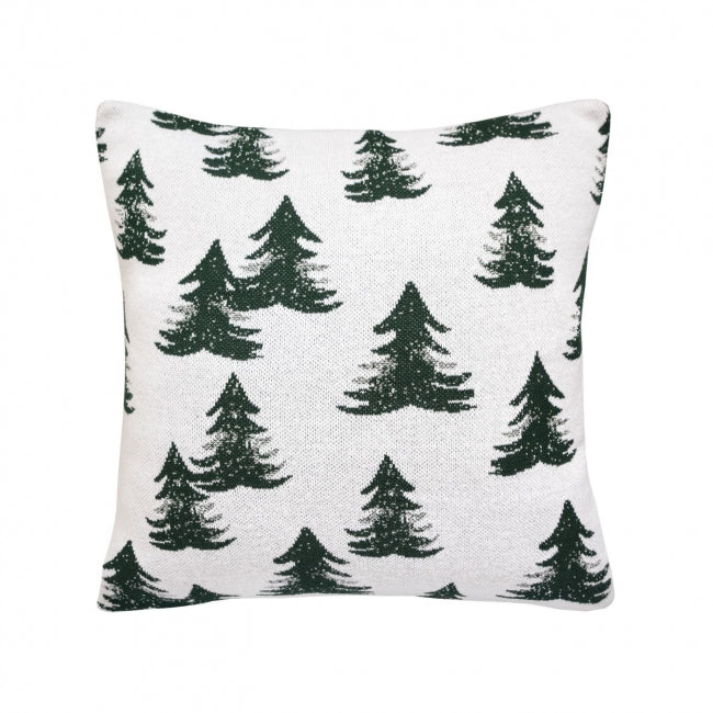 Dekoračný návlek pletený DESIGN LUREX les zelená strieborná