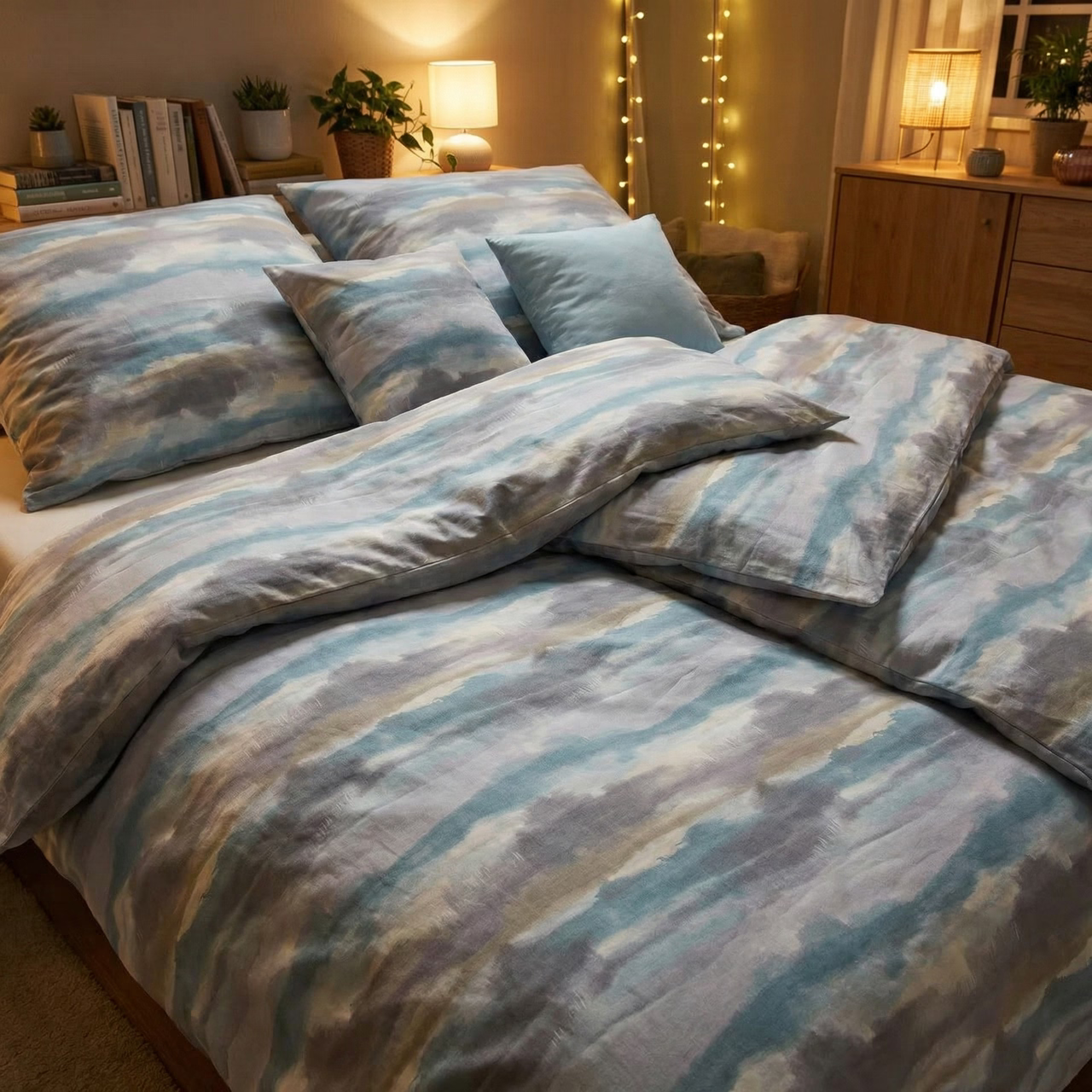 Obliečky SATÉN PLUS akvarel