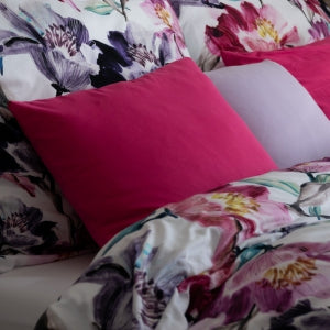 Obliečky ART JERSEY aqua bloom fialová ružová