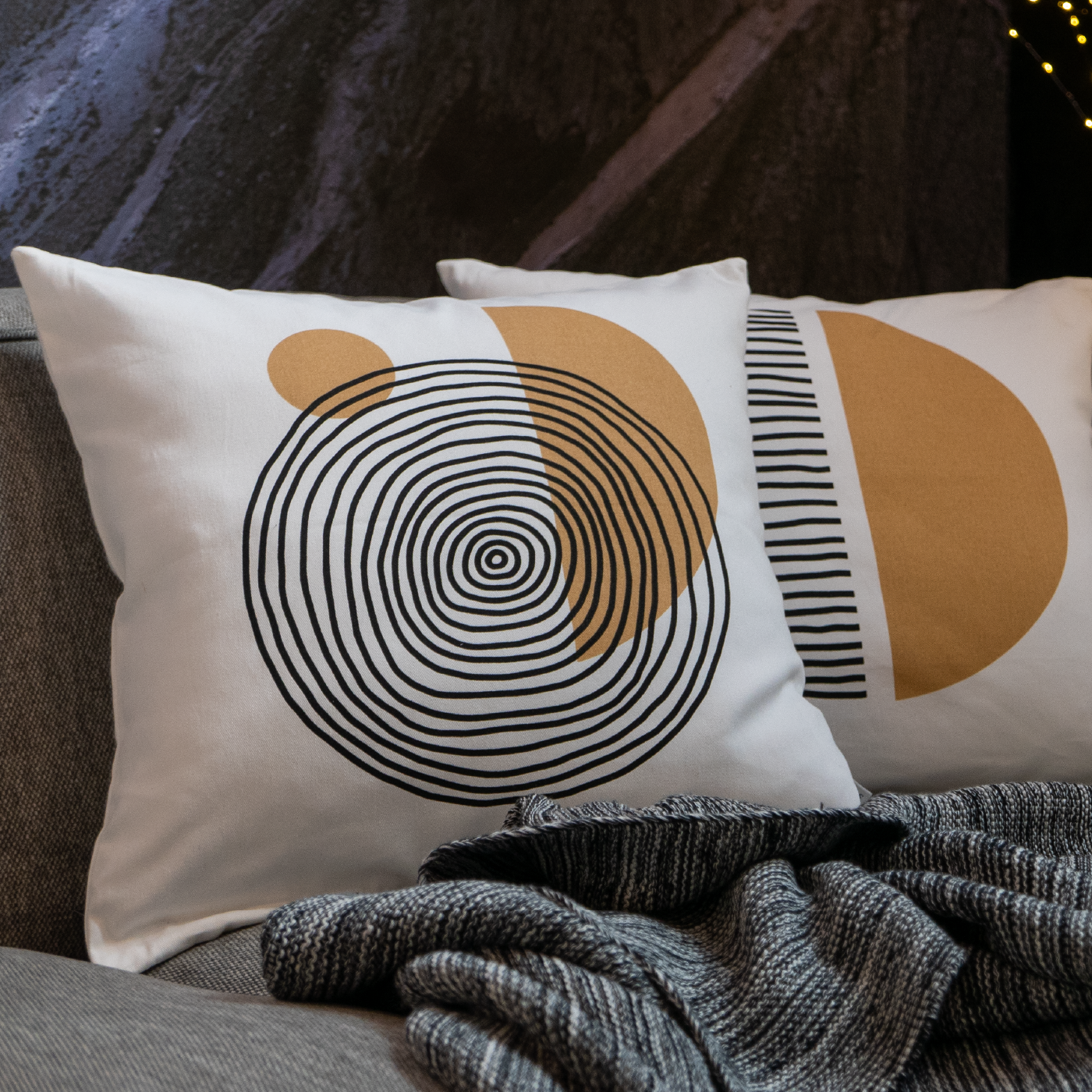 Dekoračný návlek DEKORO big spiral smotanová