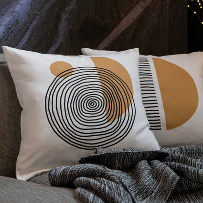 Dekoračný návlek DEKORO big spiral smotanová