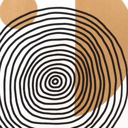 Dekoračný návlek DEKORO big spiral smotanová