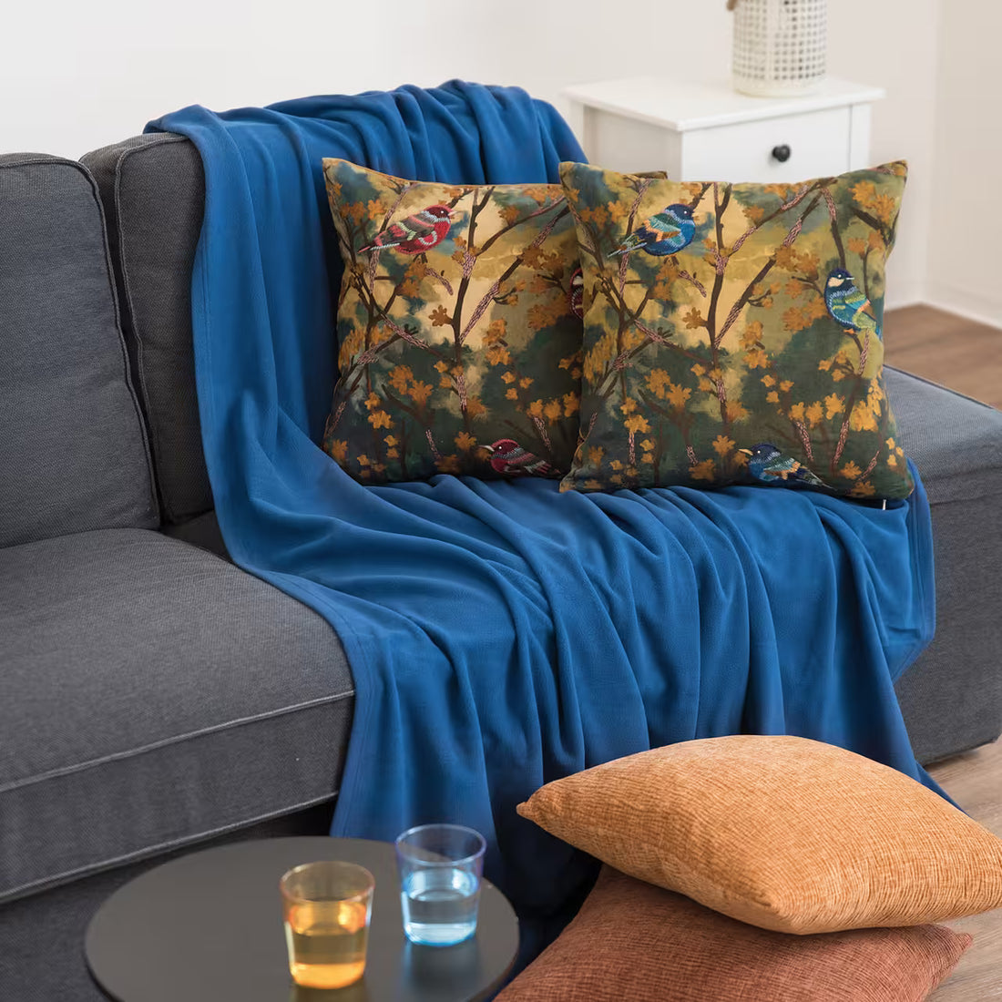 Dekoračný návlek ART NATURE blue birds