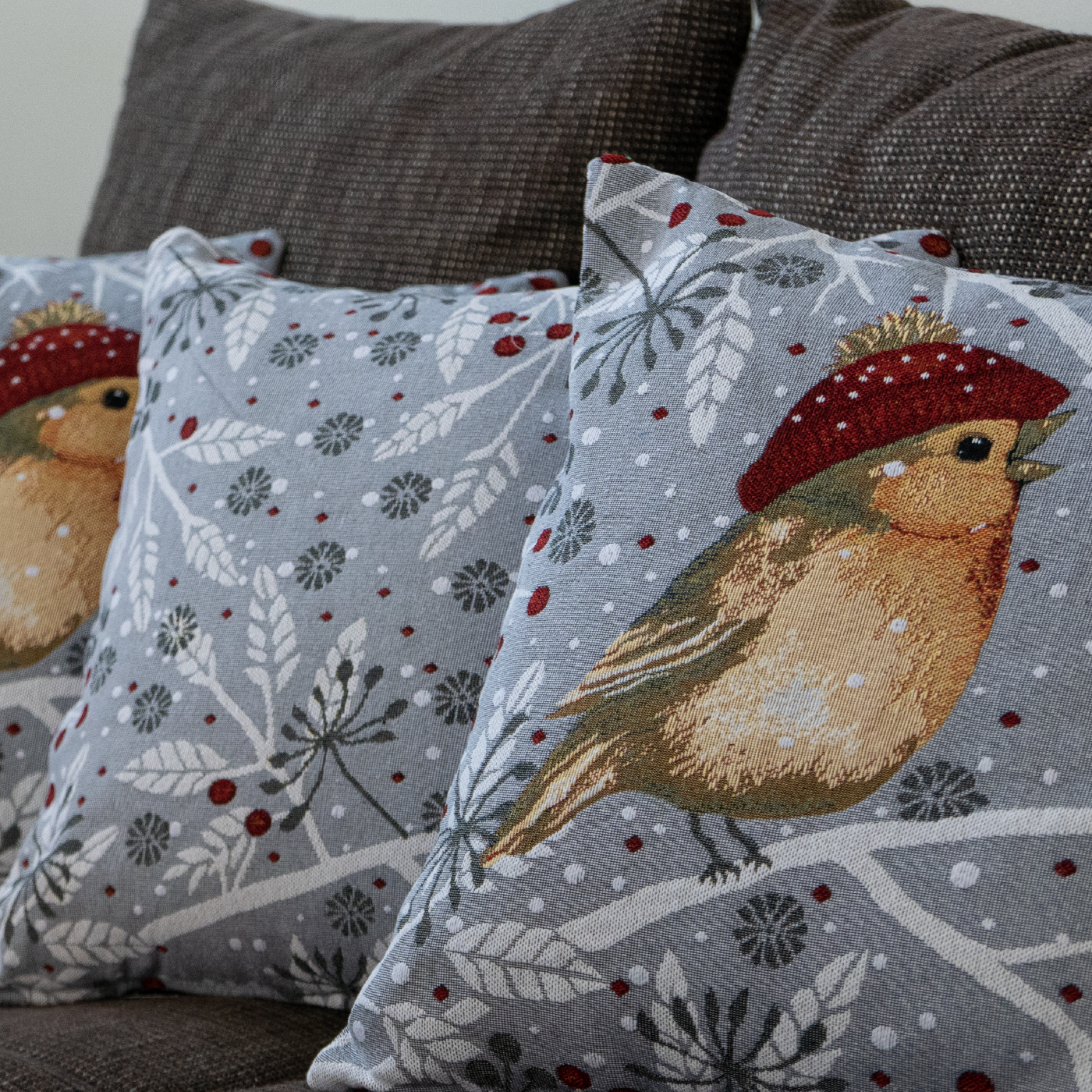 Dekoračný návlek MOTIV listy a bobule