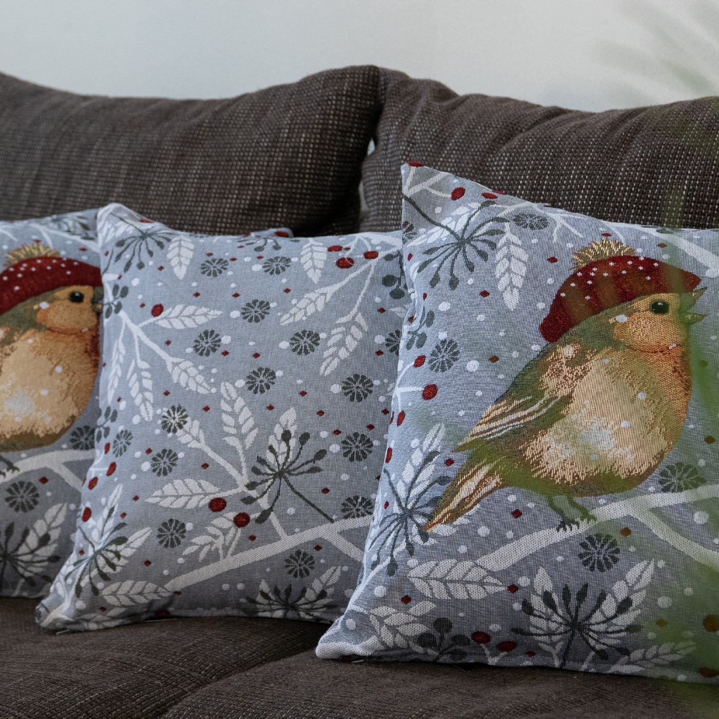 Dekoračný návlek MOTIV listy a bobule