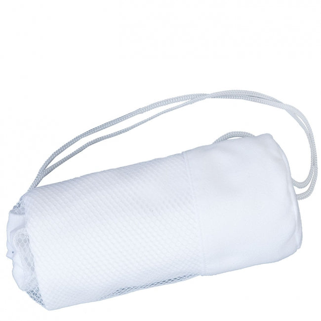 Rýchloschnúca osuška FITNESS BAG biela