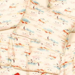 Obliečky SATÉN DESIGN flamingo piesková