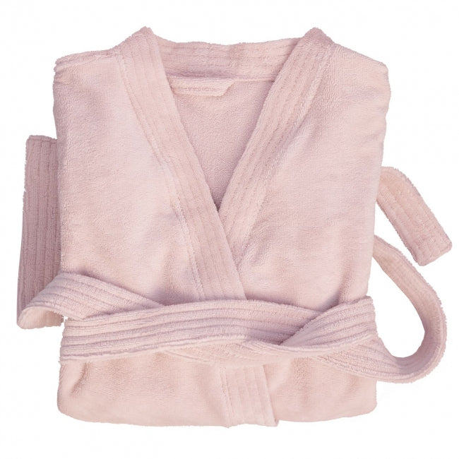 Župan froté BELA DUO kimono svetlá ružová