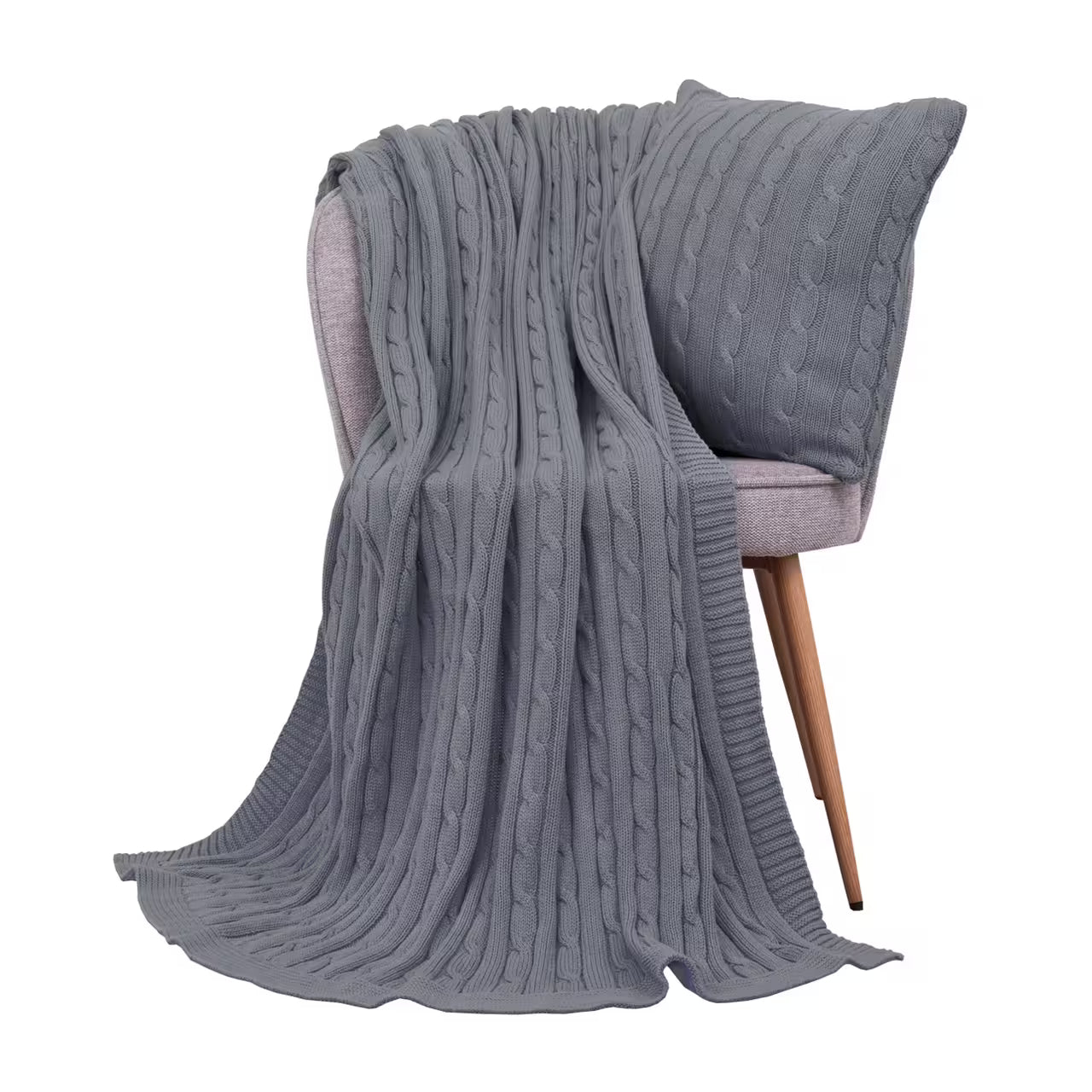 Deka pletená IMPERIAL sivá