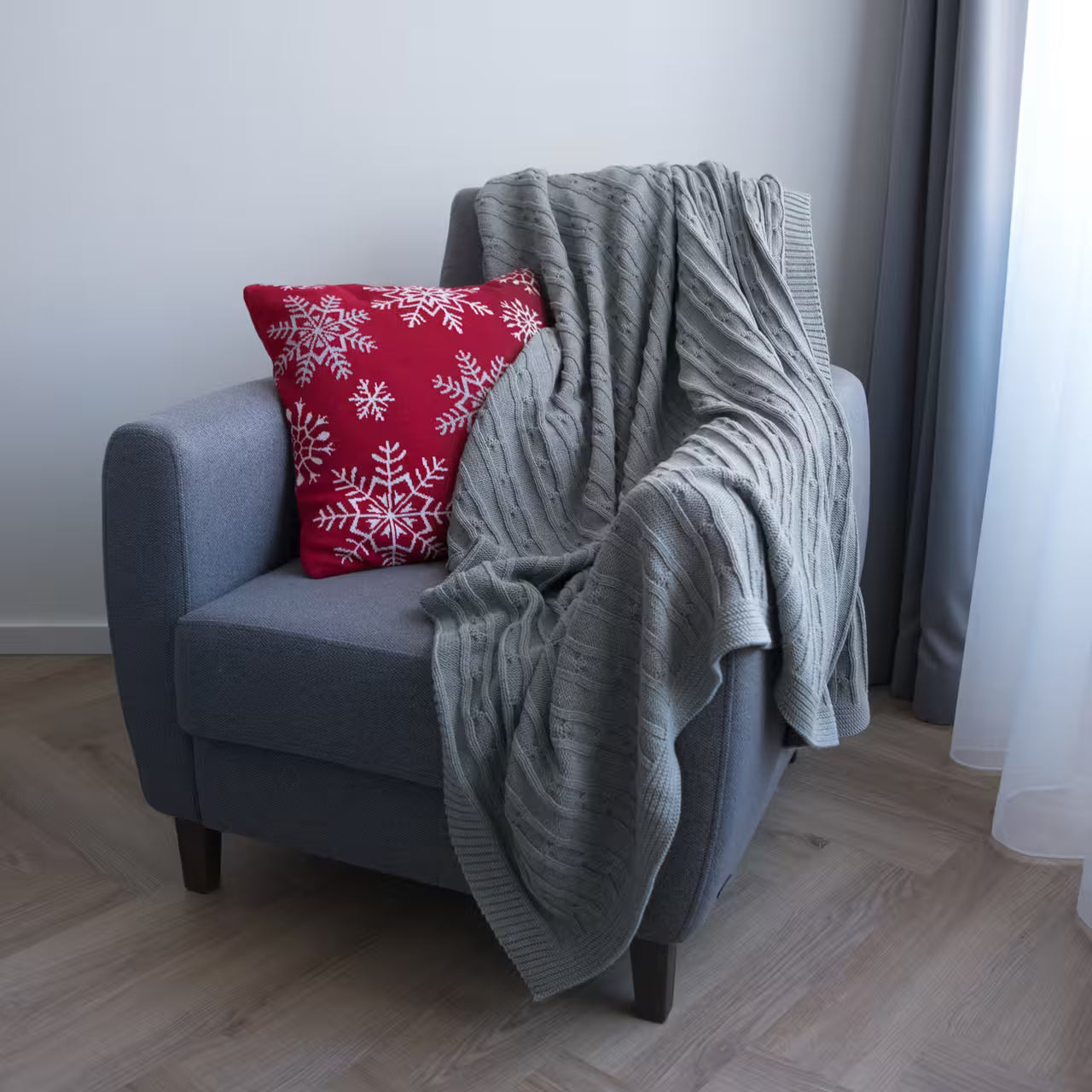 Deka pletená IMPERIAL sivá