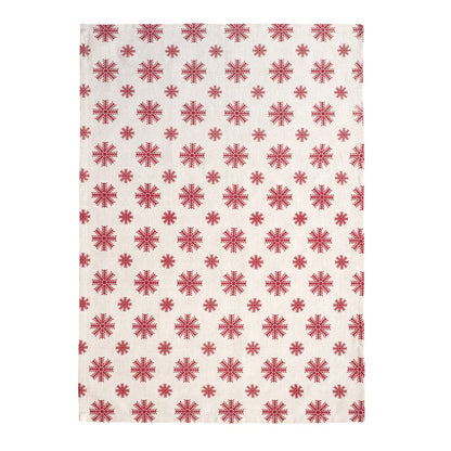 Utierka DEKORO vločky béžová červená