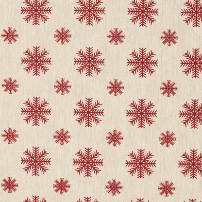 Utierka DEKORO vločky béžová červená