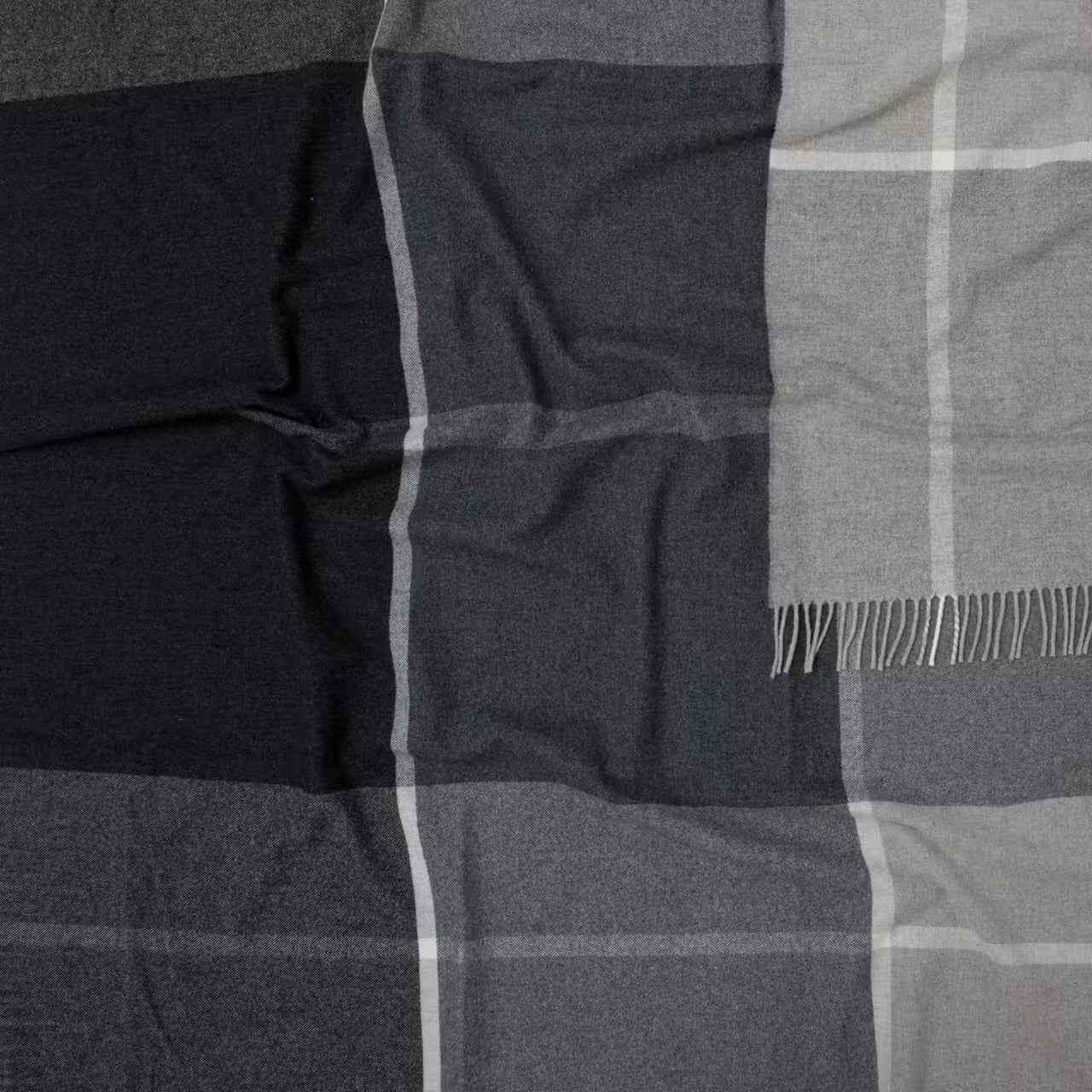 Deka vlnená DELI WOOL kocka sivá