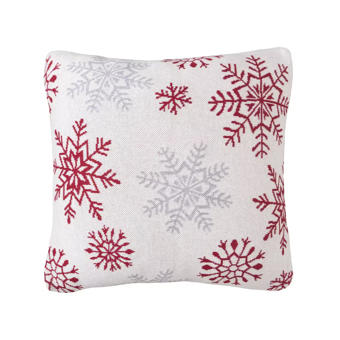 Dekoračný návlek pletený DESIGN veľké vločky smotanová