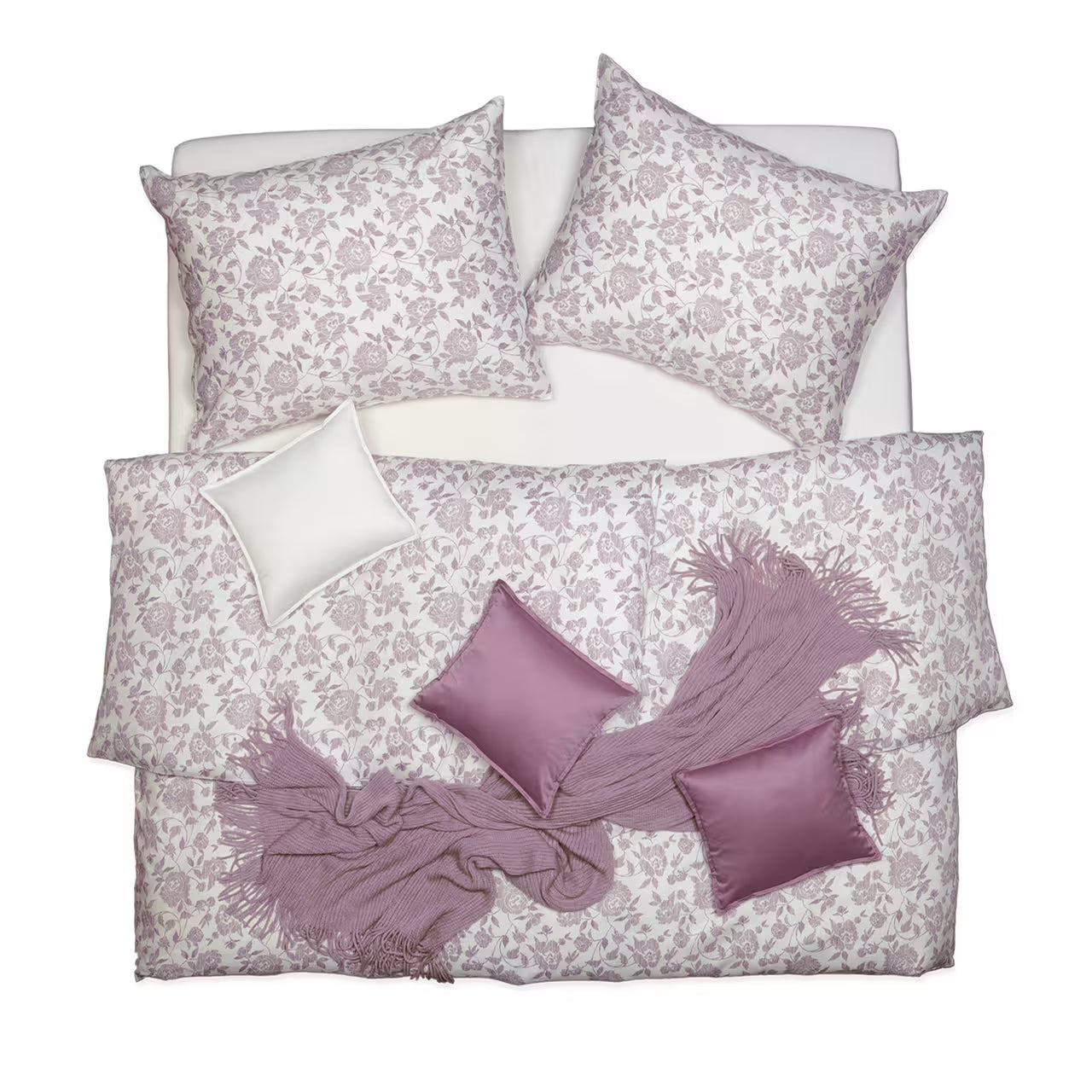 Obliečky SATÉN PLUS divá ruža fialová