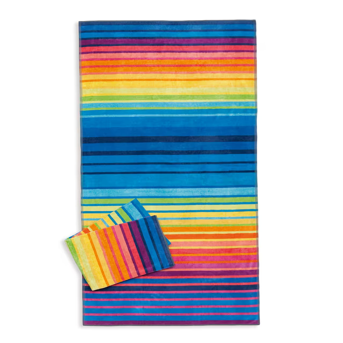 Osuška plážová pruhy dúhová