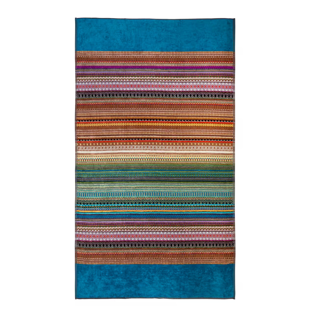 Osuška plážová pruhy ethno multi