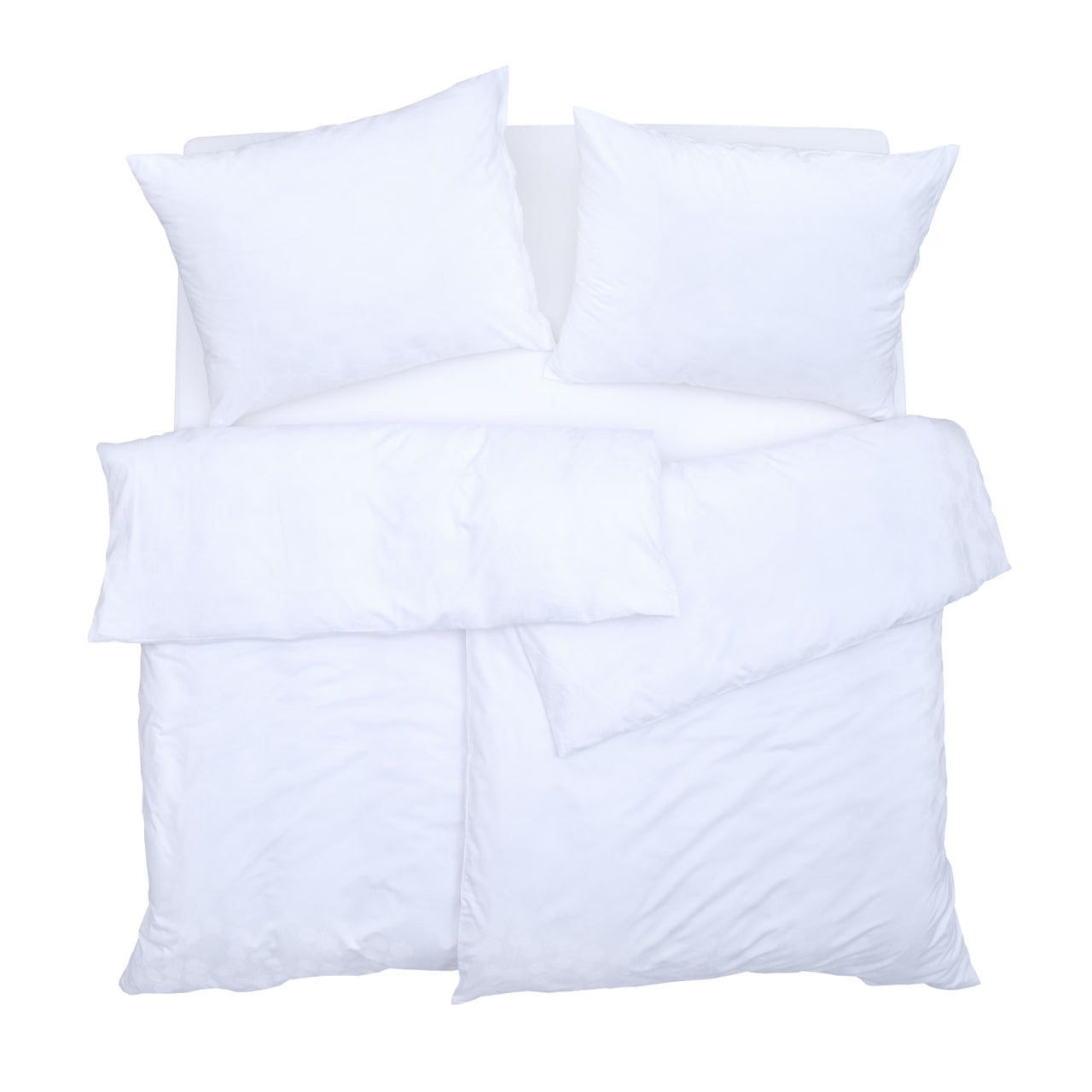 Obliečky ELEGANT PLUS eukalyptus biela