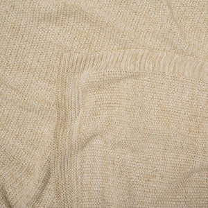 Deka pletená MELANGE LUREX melír smotanová zlatá