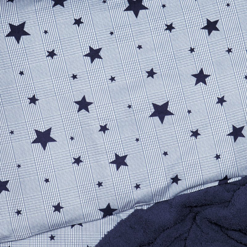 Obliečky FLANEL kocky hviezdy