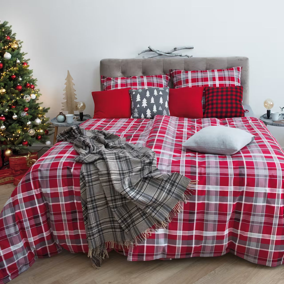 Obliečky FLANEL kocka