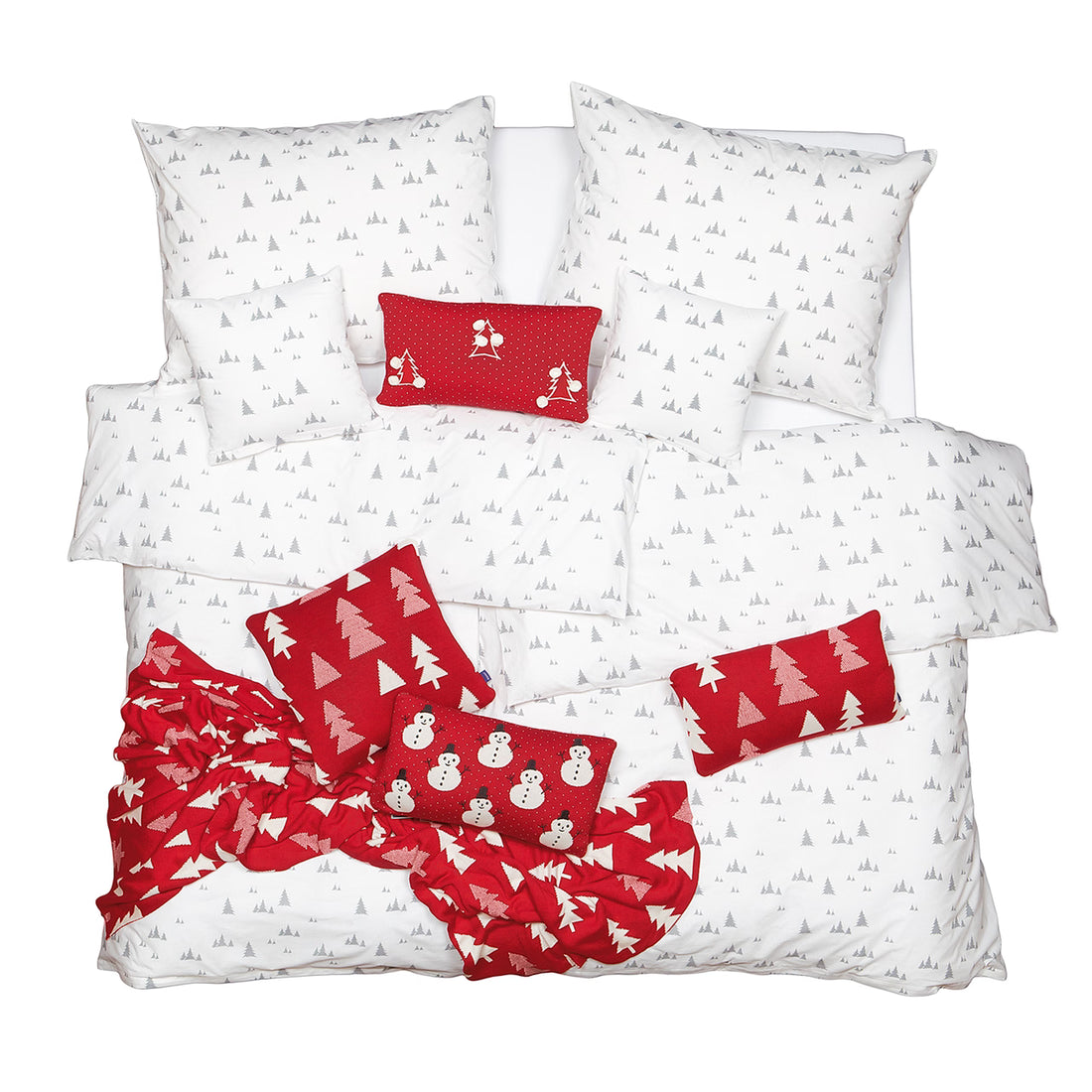 Obliečky FLANEL stromčeky