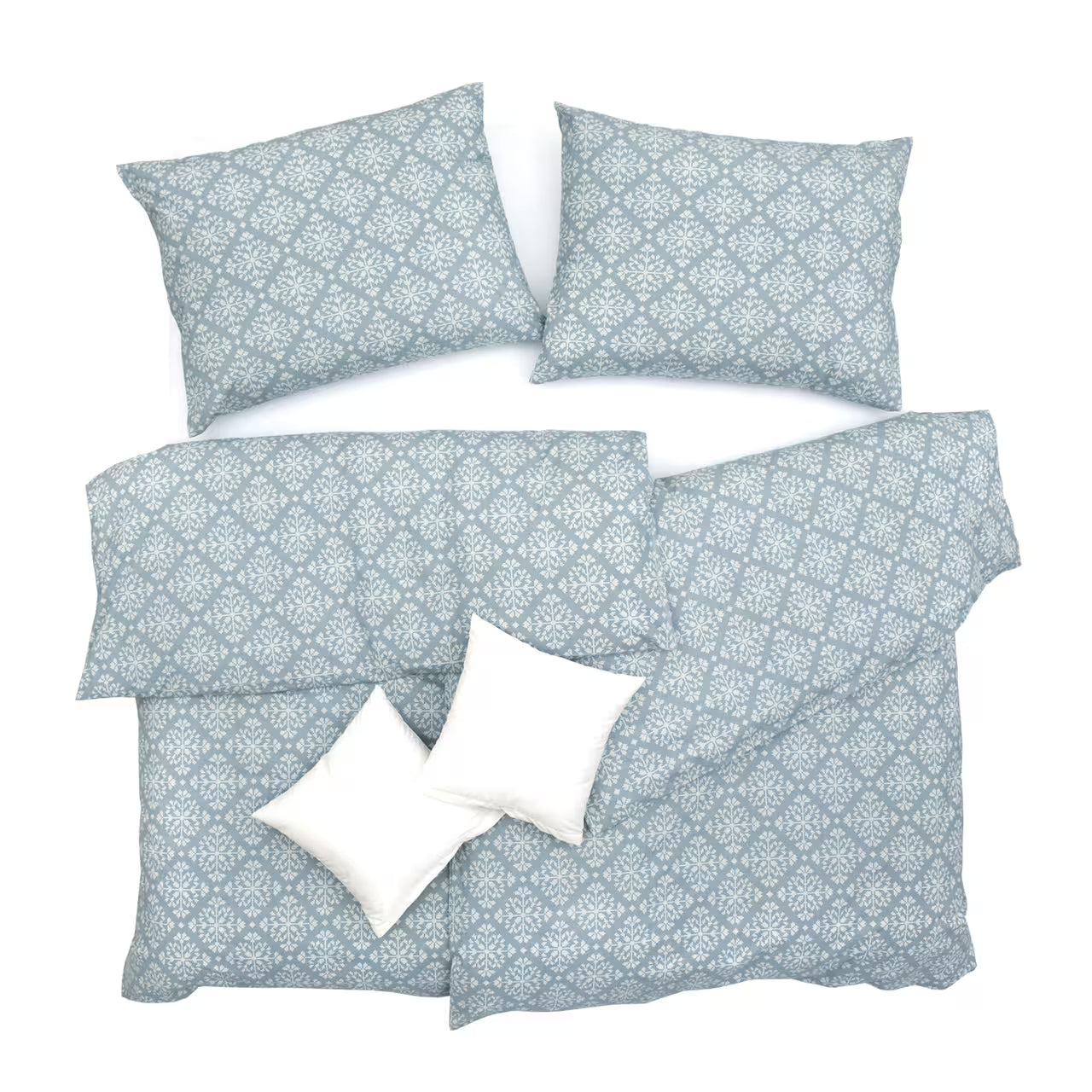 Obliečky FLANEL sveter výšivka sivá