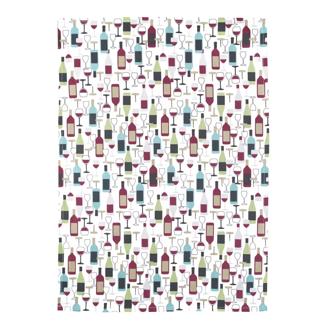 Utierka DEKORO poháre a fľaše vínová zelená