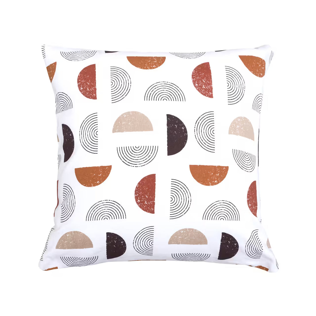 Dekoračný návlek DEKORO geo spiral biela hrdzavá