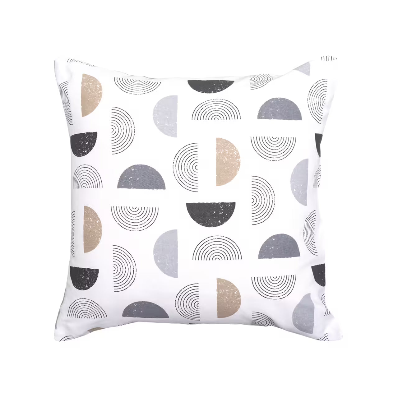 Dekoračný návlek DEKORO geo spiral biela sivá