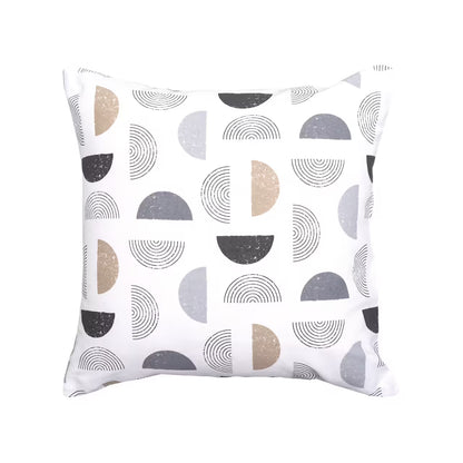 Dekoračný návlek DEKORO geo spiral biela sivá