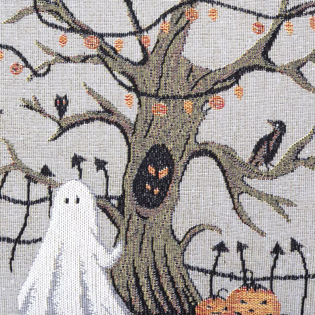 Dekoračný návlek MOTIV halloween sivá čierna