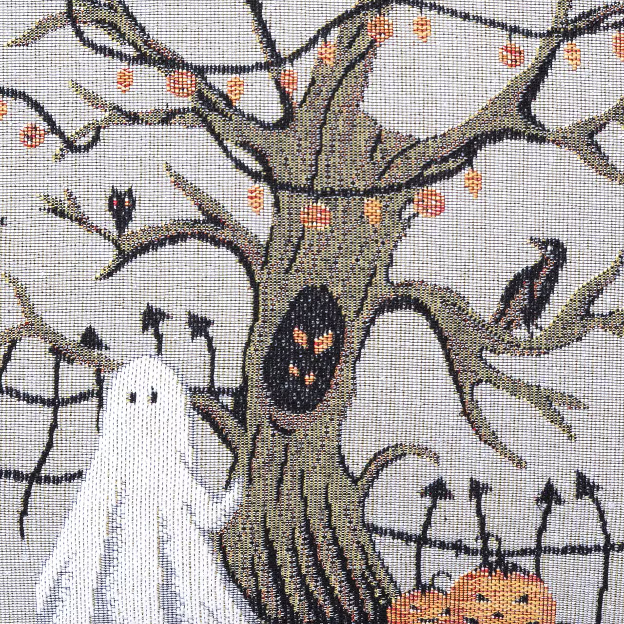 Dekoračný návlek MOTIV halloween sivá čierna