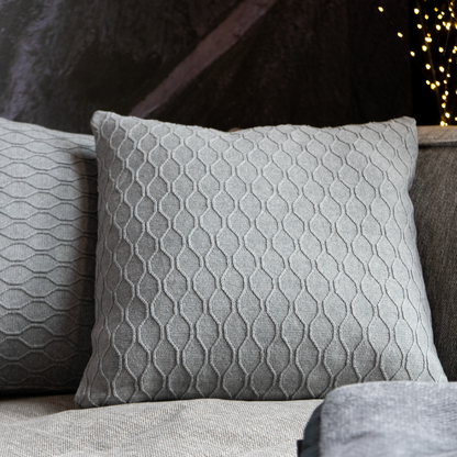 Dekoračný návlek IMPERIAL špirálky sivá