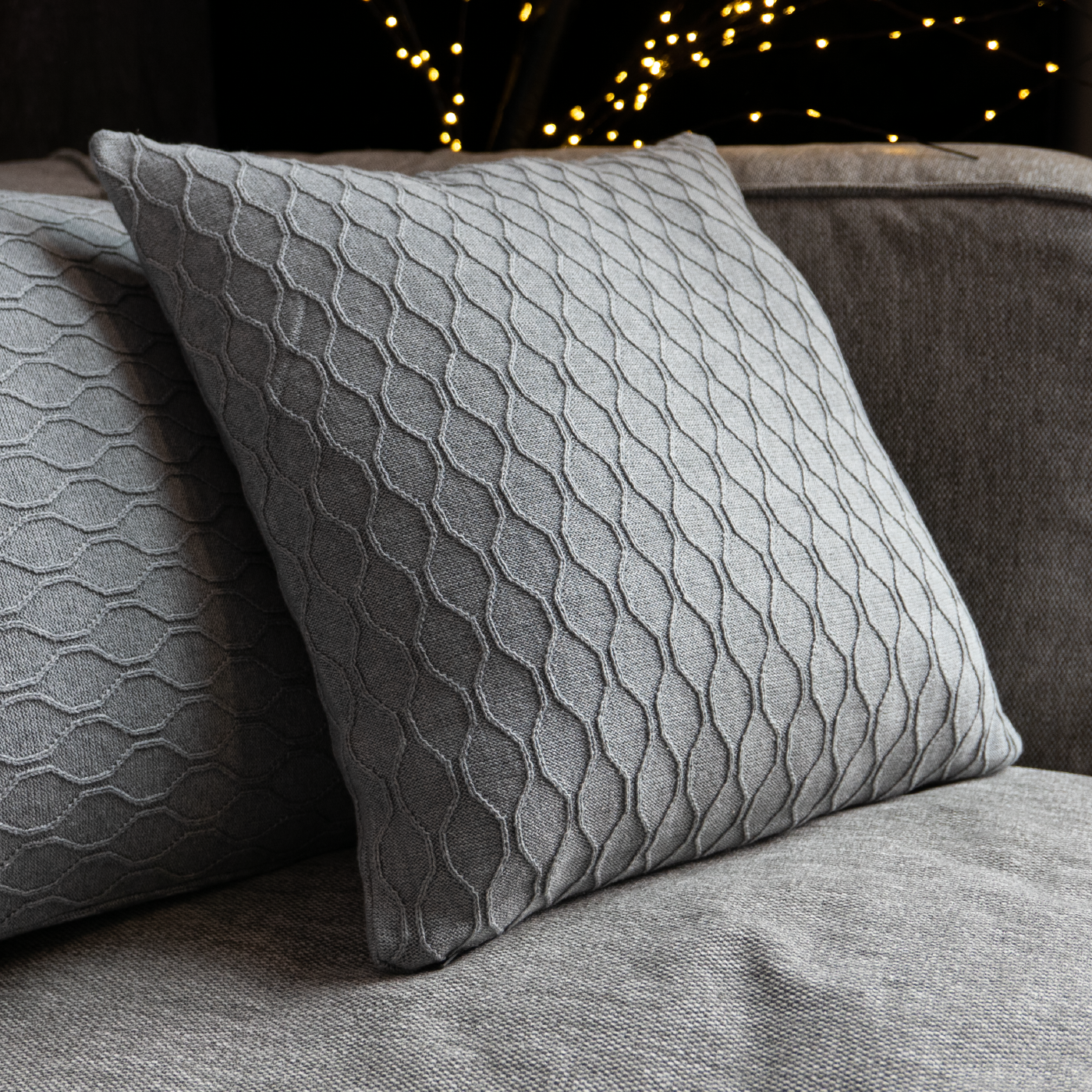 Dekoračný návlek IMPERIAL špirálky sivá