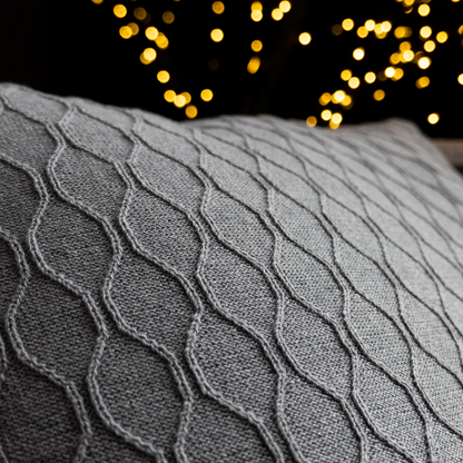 Dekoračný návlek IMPERIAL špirálky sivá