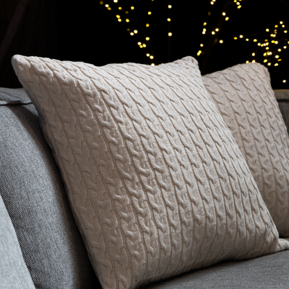 Dekoračný návlek IMPERIAL vrkôčiky smotanová