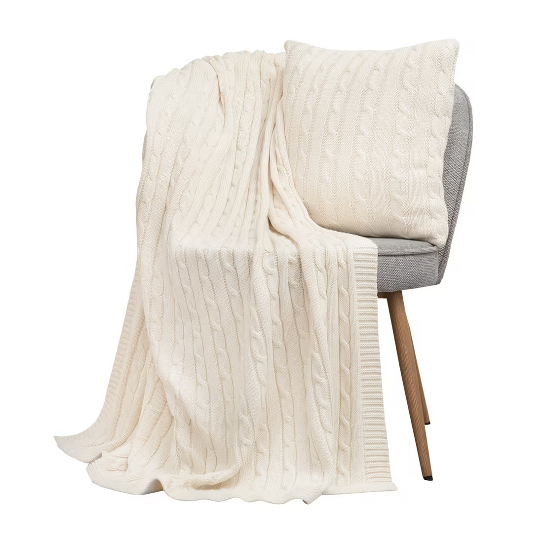 Deka pletená IMPERIAL smotanová