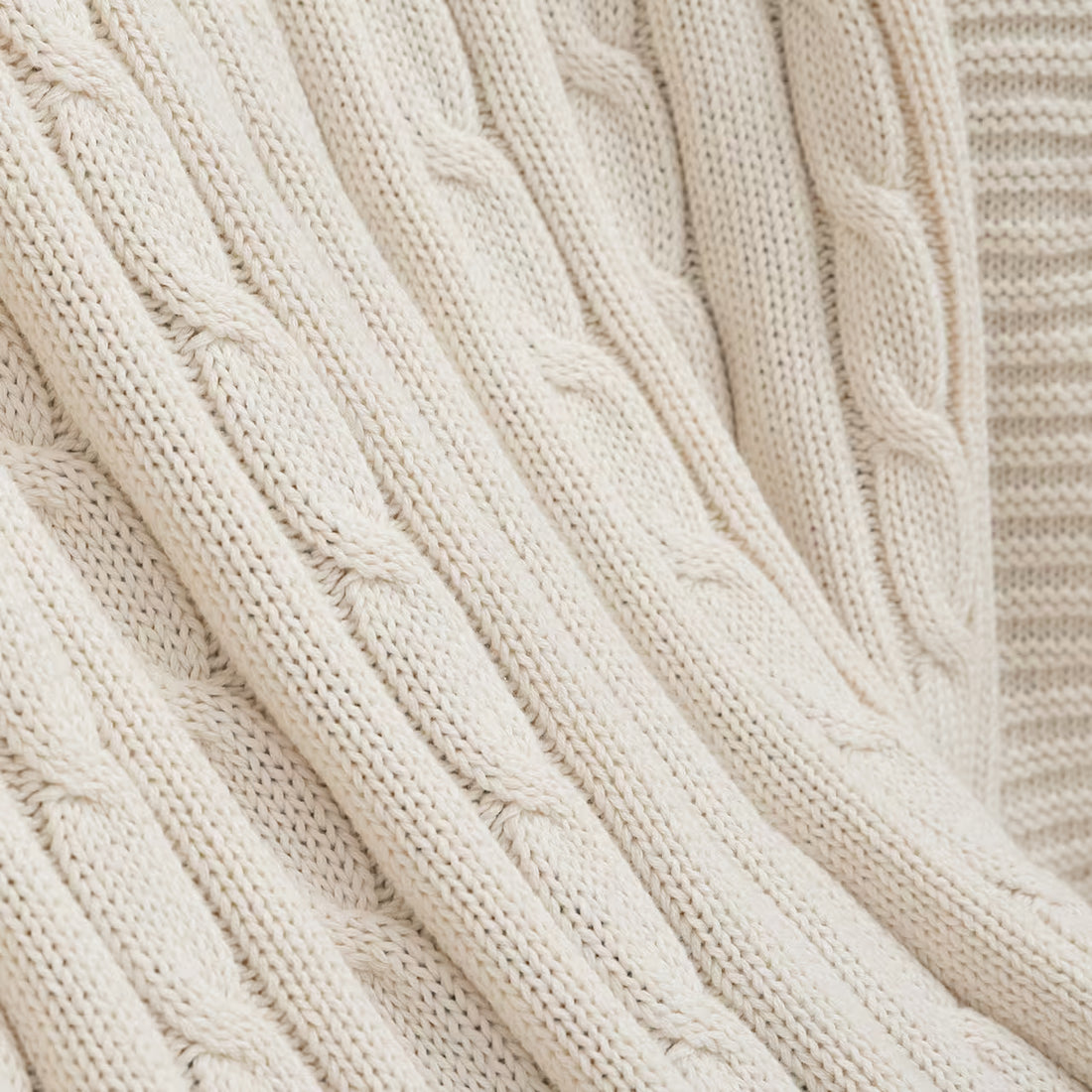 Deka pletená IMPERIAL smotanová