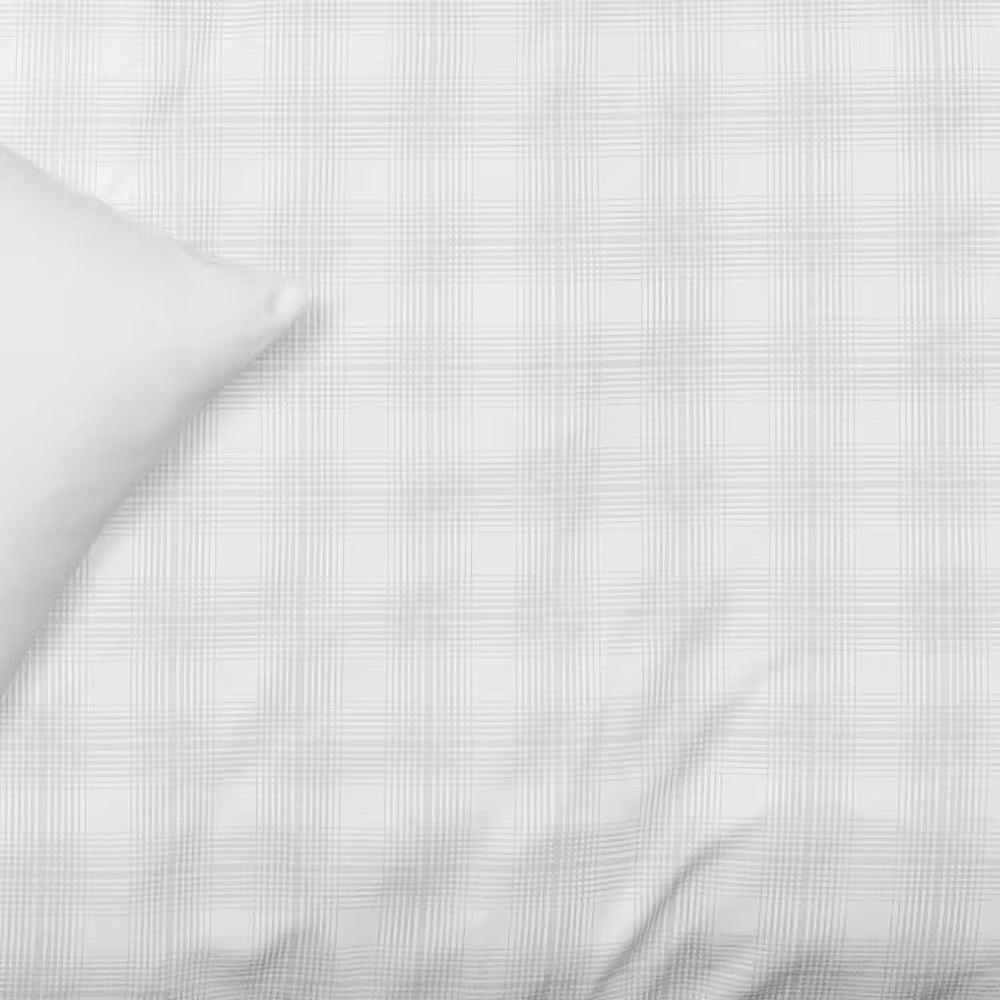 Obliečky JERSEY kocka sivá