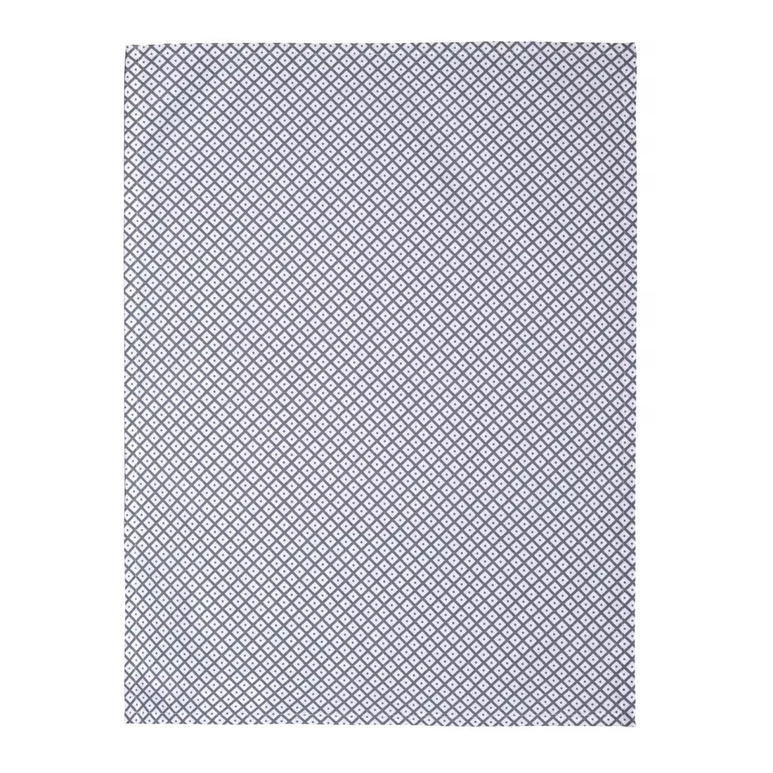 Utierka DEKORO drobné káro biela sivá