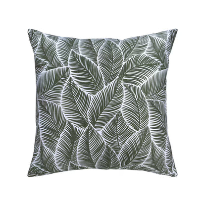 Dekoračný návlek NORD listy khaki