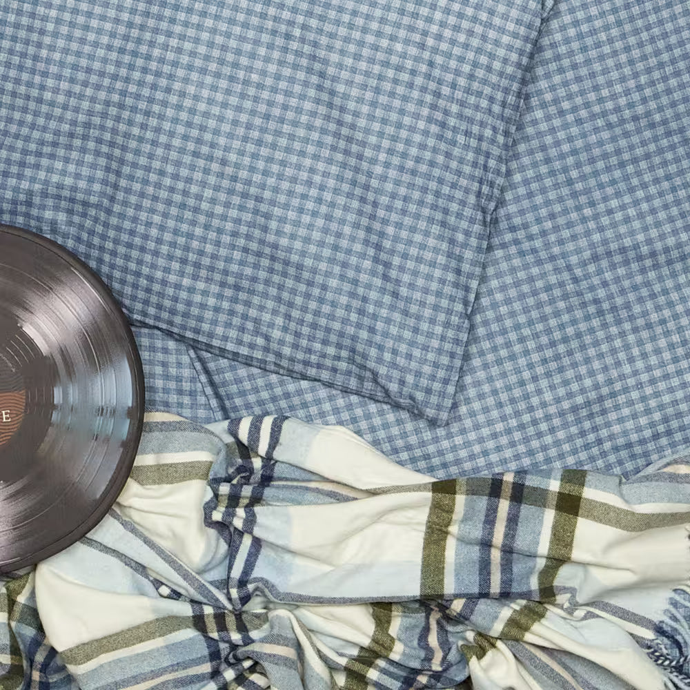 Obliečky KLASIK kocka modrá