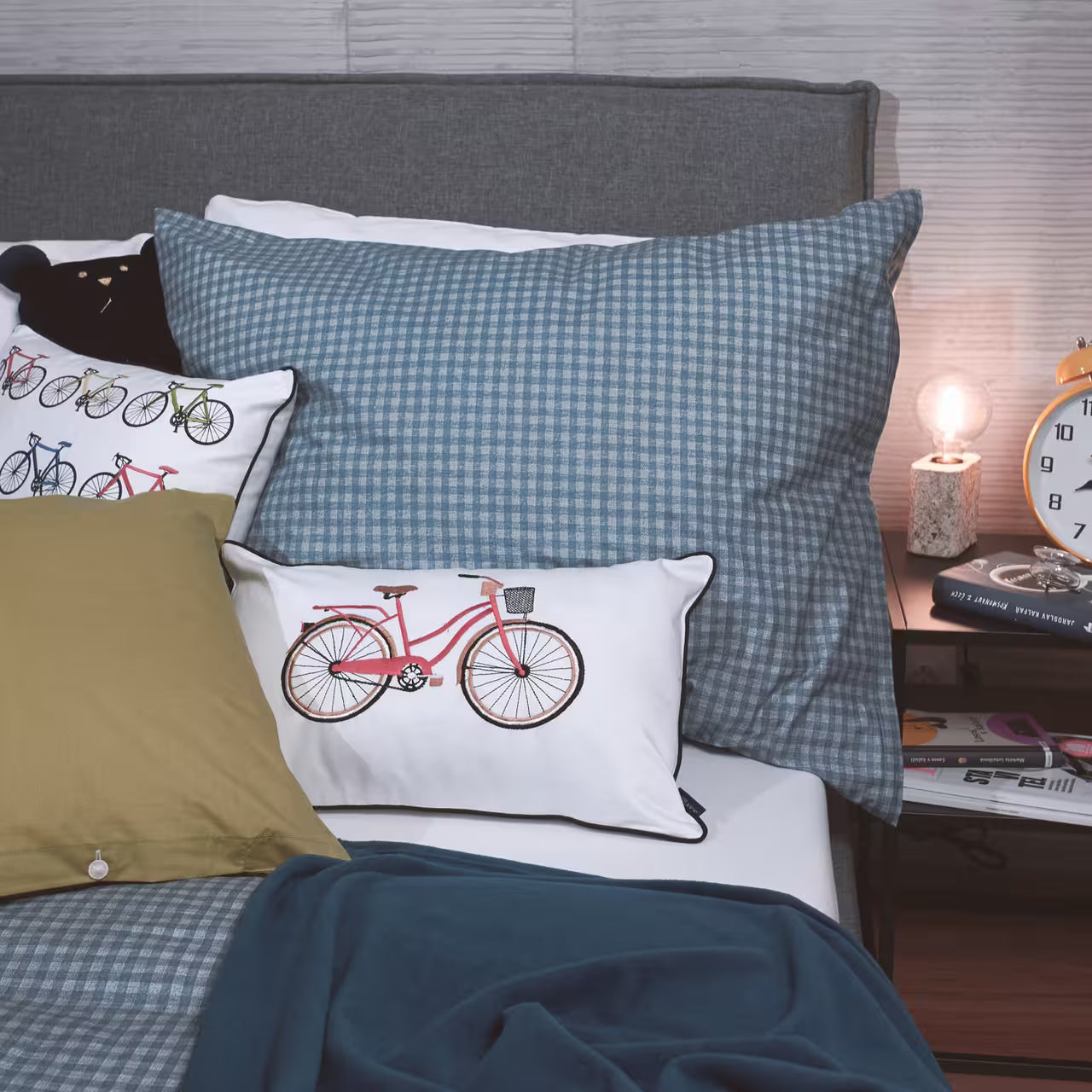 Obliečky KLASIK kocka modrá