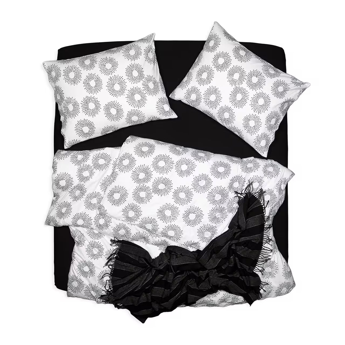 Obliečky KLASIK kruhy biela