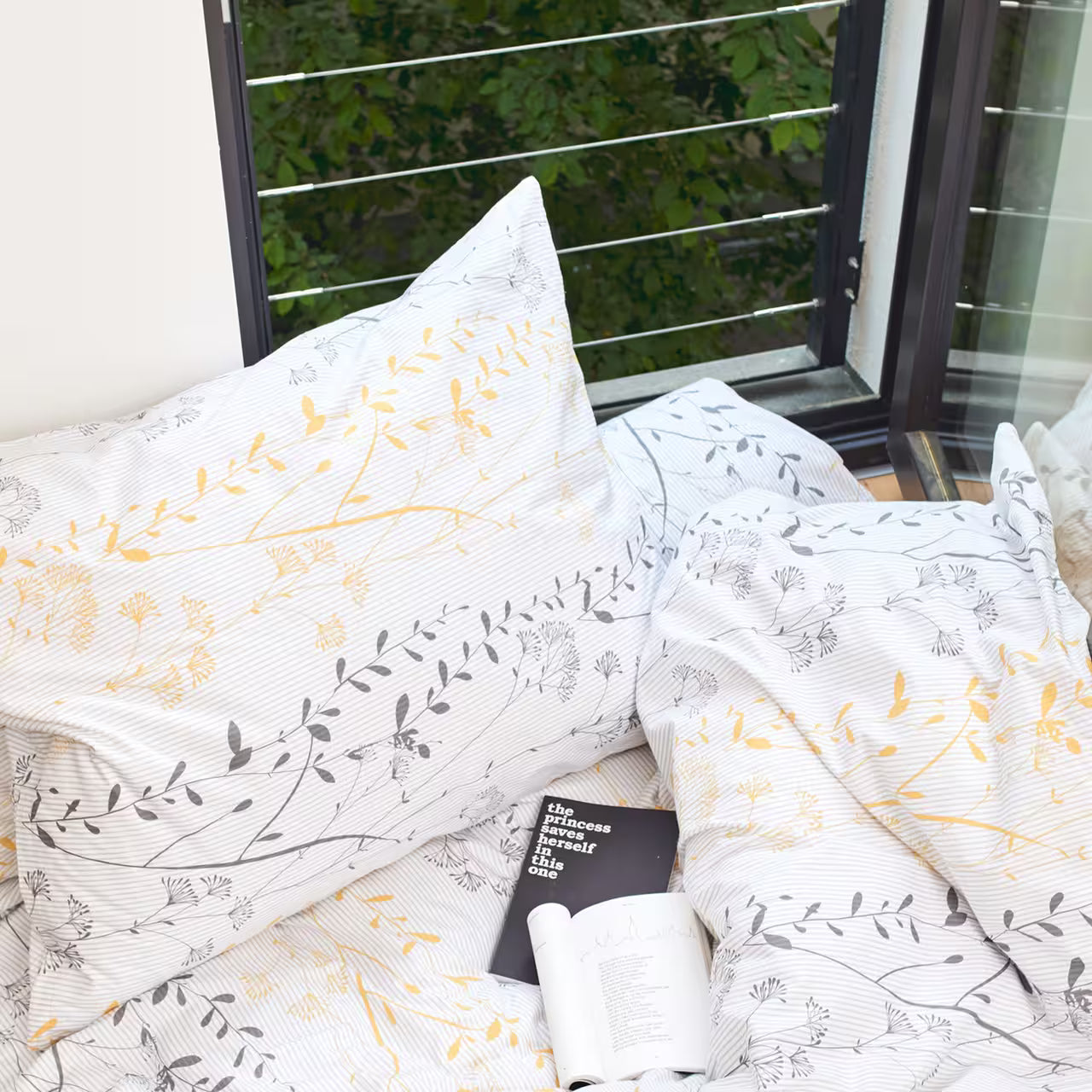 Obliečky KLASIK rastliny, pruhy